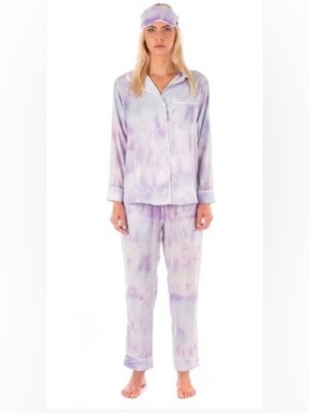 Plush Tie-Dye Pajama Set